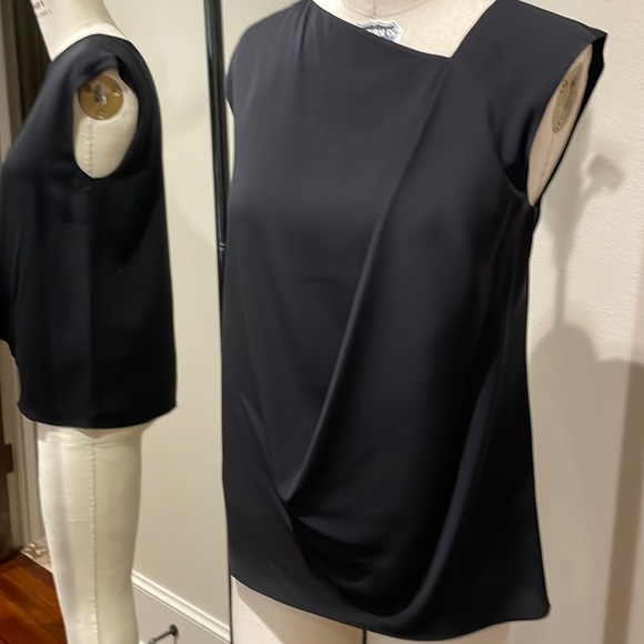 Halston Heritage Black Silk/Viscose Top size XS - Picture 1 of 9